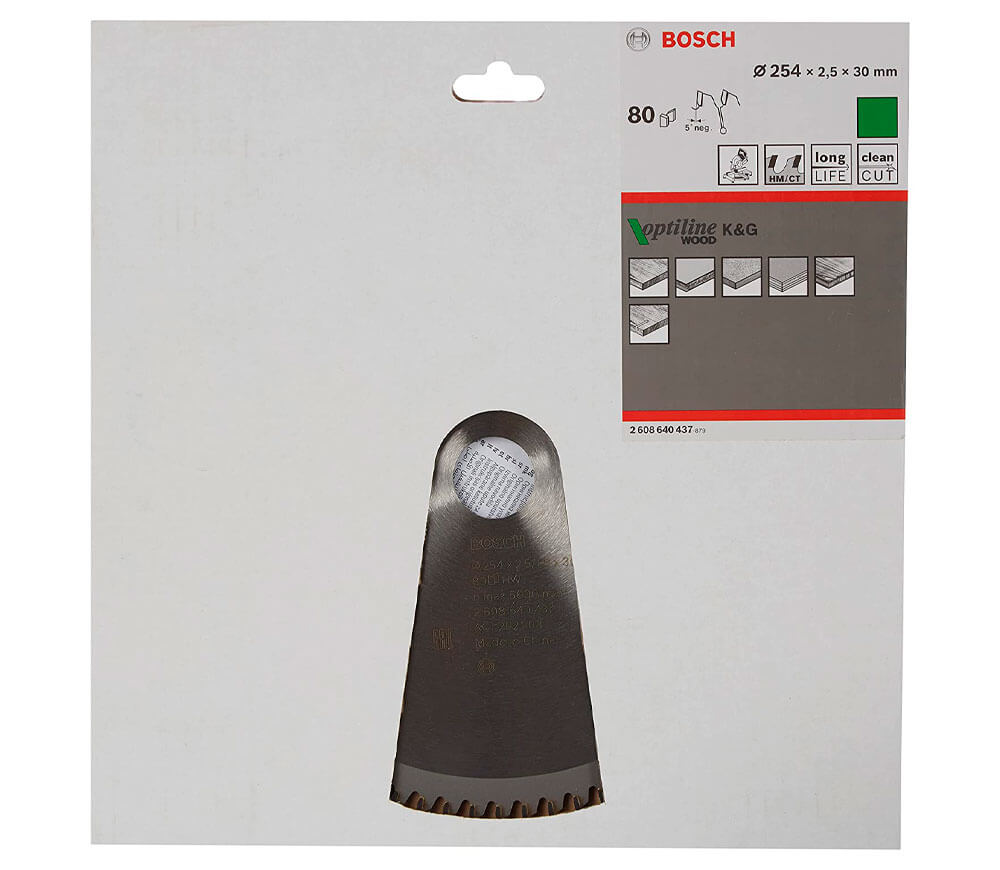 Пильный диск BOSCH 2608640437 254мм 80T photo 2