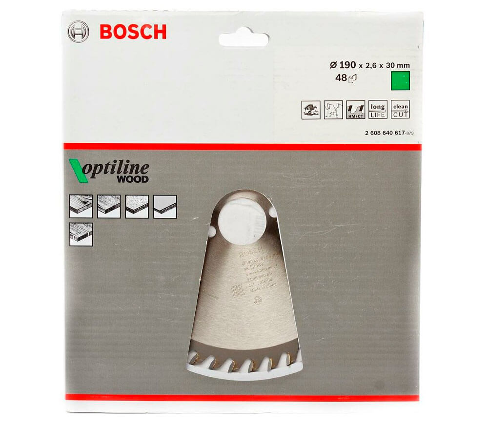 Пильный диск BOSCH 2608640617 190мм 48T photo 2