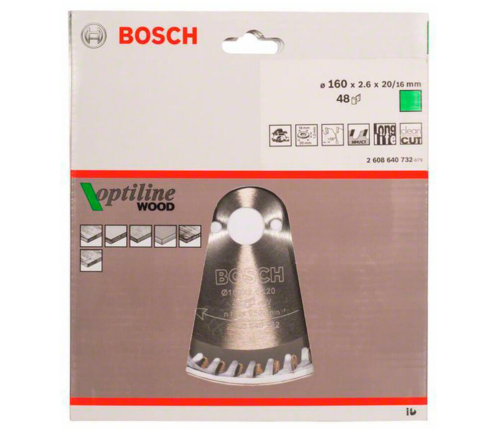 Пильный диск BOSCH 2608640732 160мм 48T photo 1