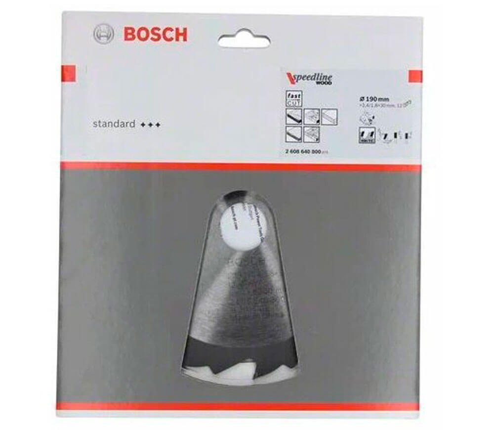 Пильный диск BOSCH 2608640800 190мм 12T photo 1