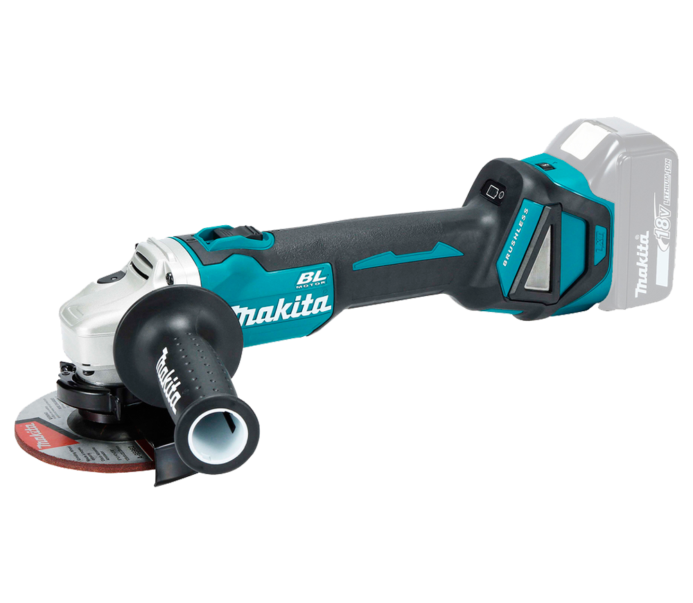 Угловая шлифмашина аккумуляторная (без аккумуляторов) MAKITA DGA512ZU 125мм 18В photo