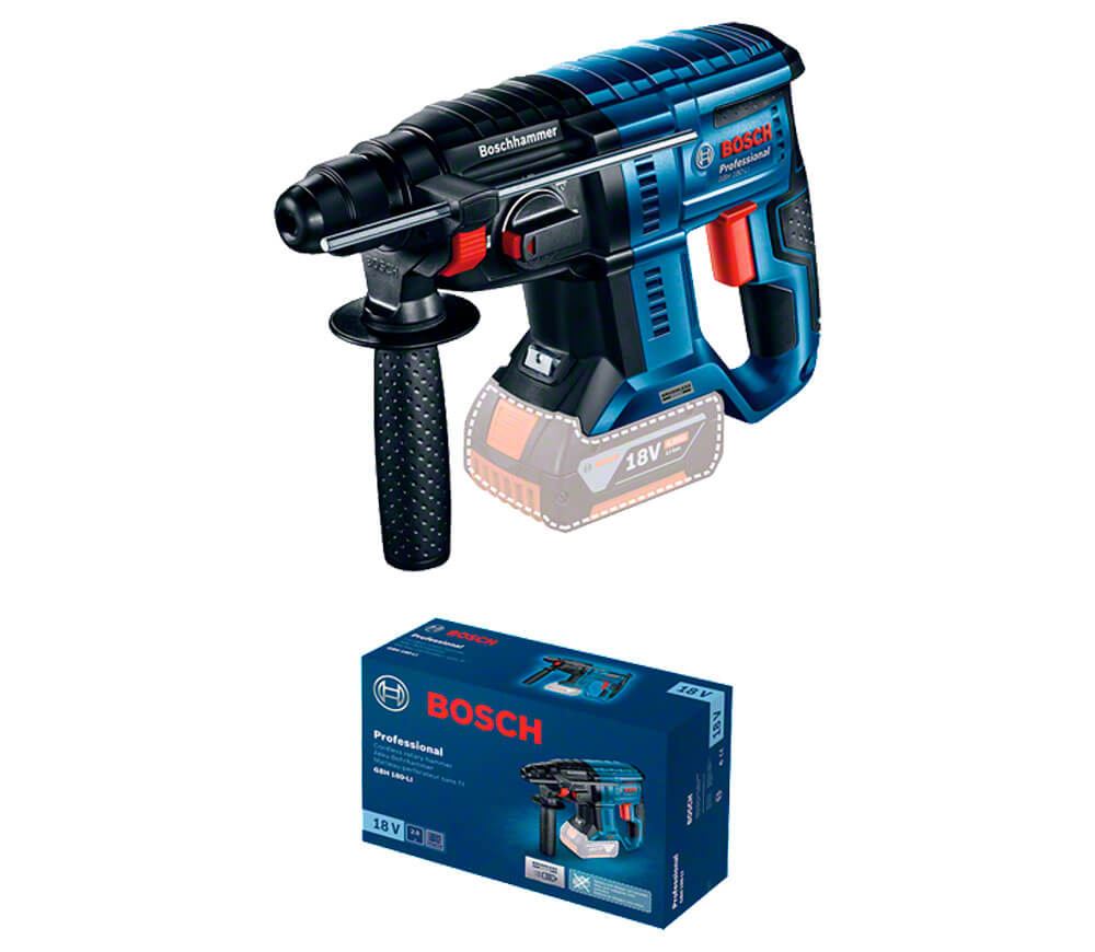 Перфоратор аккумуляторный (без аккумуляторов) BOSCH GBH 180-Li 2Дж 18В photo 0
