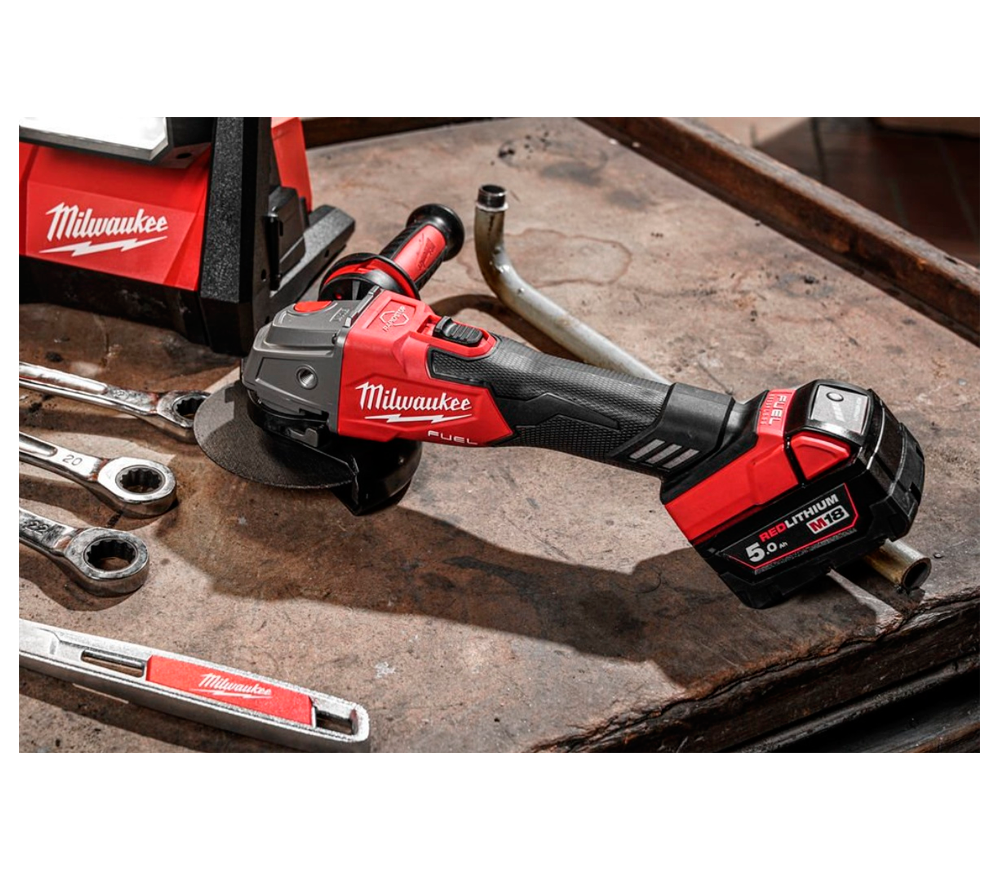 Угловая шлифмашина аккумуляторная MILWAUKEE M18FSAG125XB 125мм 18В 5Ач photo 4