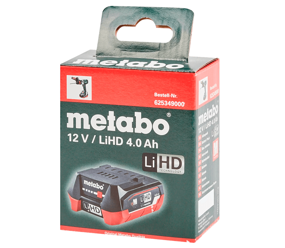 Аккумулятор METABO Li-Power 625349000 Слайдер 12В 4Ач photo 2