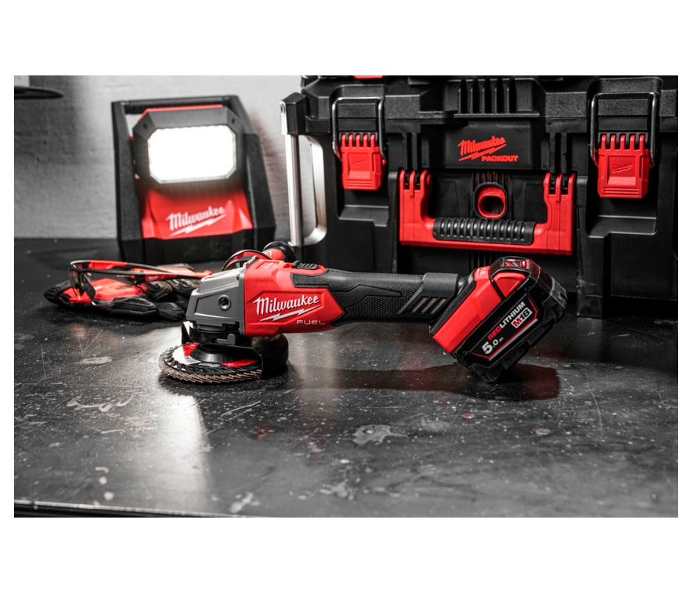 Угловая шлифмашина аккумуляторная MILWAUKEE M18FSAG125XB 125мм 18В 5Ач photo 3