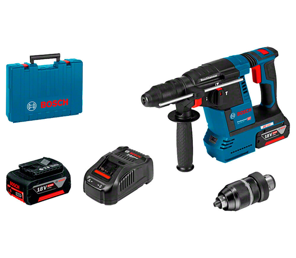 Перфоратор аккумуляторный BOSCH GBH18VF-26 2.6Дж 18В 6Ач photo 0