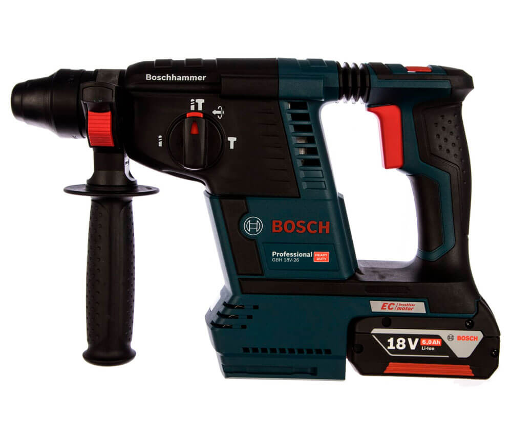Перфоратор аккумуляторный BOSCH GBH18VF-26 2.6Дж 18В 6Ач photo 2