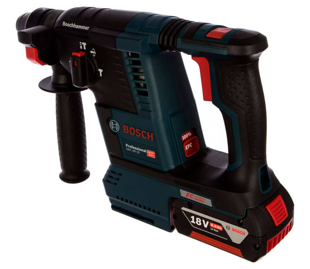 Перфоратор аккумуляторный BOSCH GBH18VF-26 2.6Дж 18В 6Ач photo 3