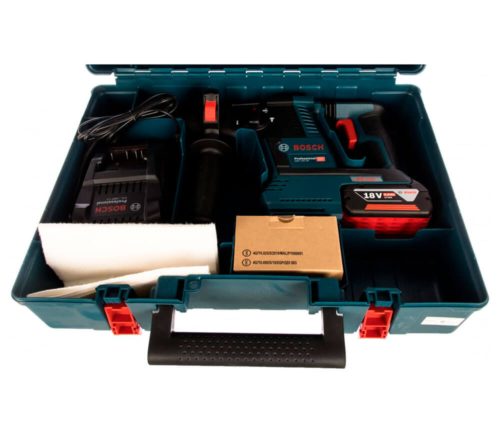 Перфоратор аккумуляторный BOSCH GBH18VF-26 2.6Дж 18В 6Ач photo 5