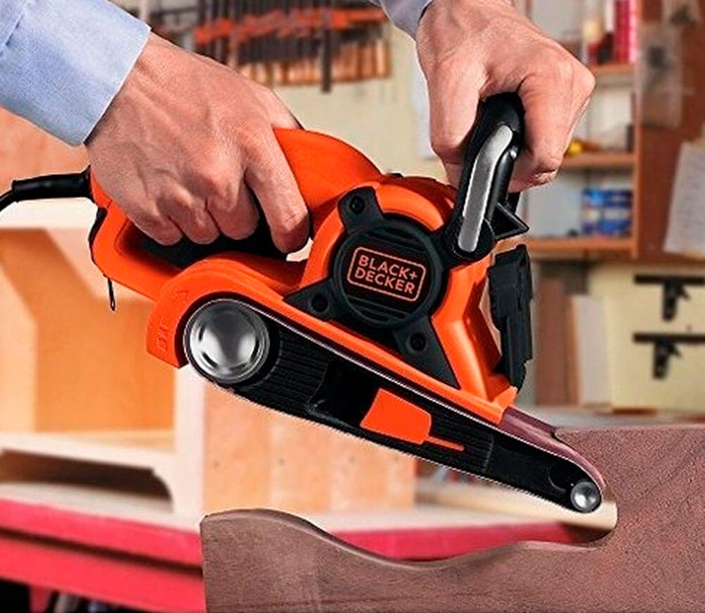 Шлифмашина ленточная BLACK&DECKER KA88 720вт 75 мм photo 3