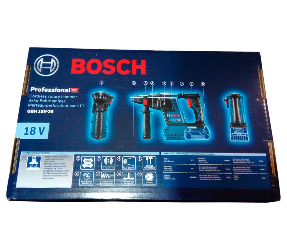 Перфоратор аккумуляторный (без аккумуляторов) BOSCH GBH 18V-26 2.6Дж 18В photo 8