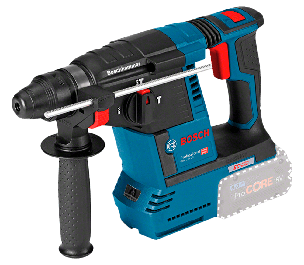 Перфоратор аккумуляторный (без аккумуляторов) BOSCH GBH 18V-26 2.6Дж 18В photo