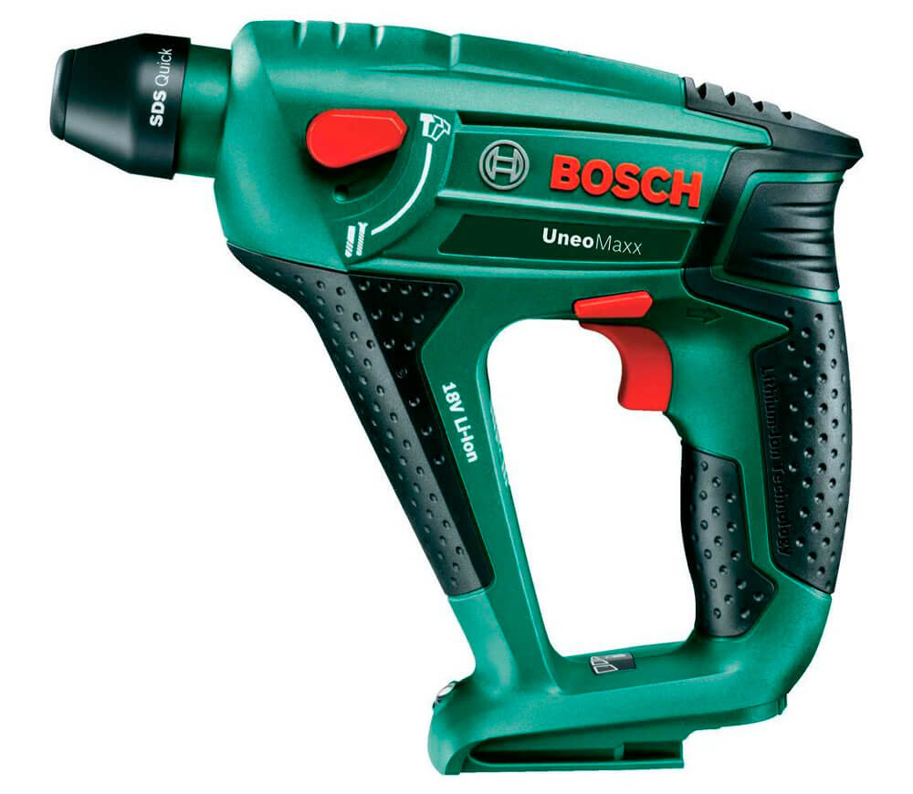 Перфоратор аккумуляторный (без аккумуляторов) BOSCH Uneo Maxx (V) 0.6Дж 18В photo 0