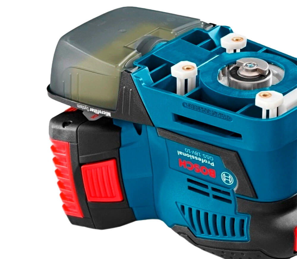 Mașină de șlefuit cu vibrații fără fir (fără bat) BOSCH GSS 18V-10 115x140mm 18V photo 3