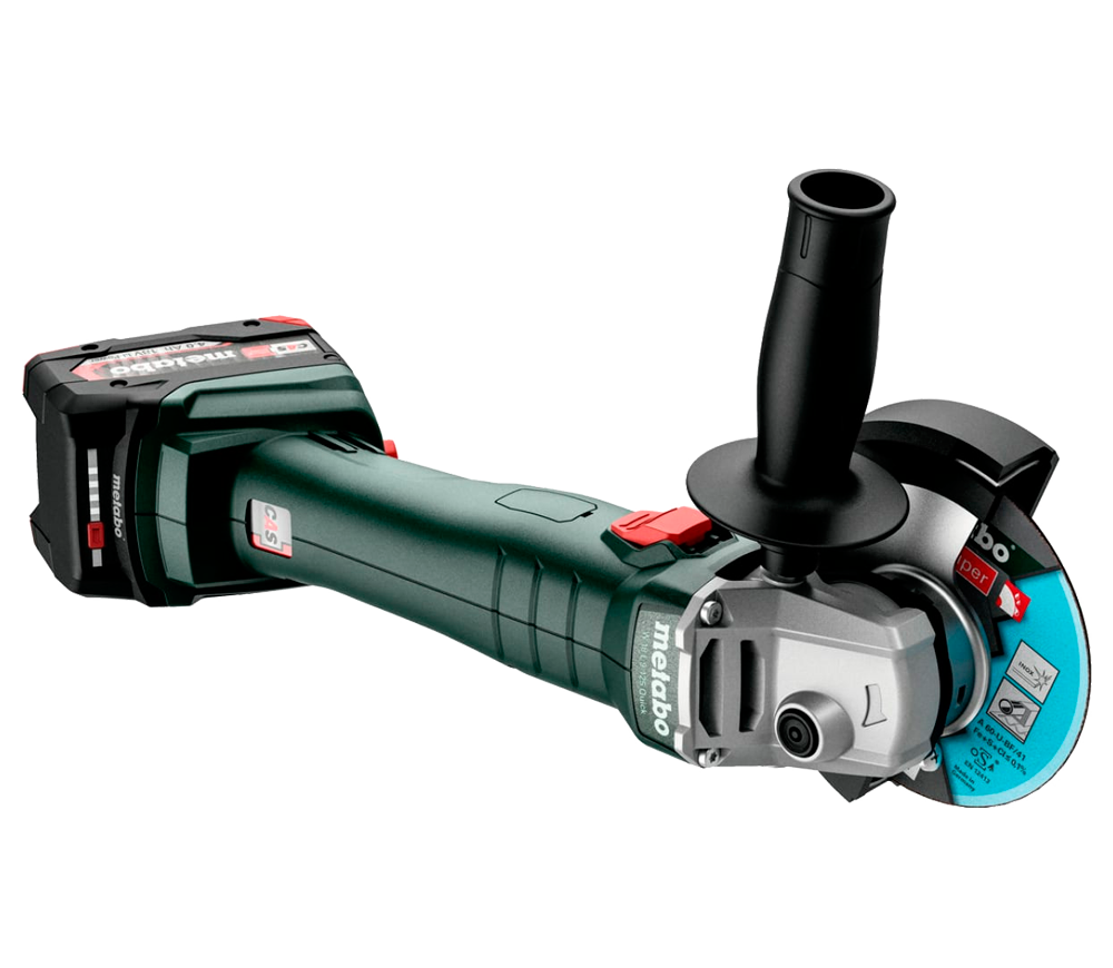 Угловая шлифмашина аккумуляторная (без аккумуляторов) METABO W 18 L 9-125 125мм 18В photo 2
