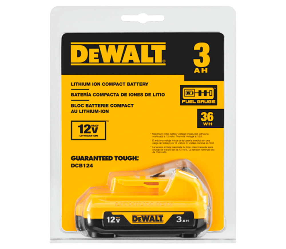 Аккумулятор DEWALT DCB124 Слайдер 12В 3Ач photo 2