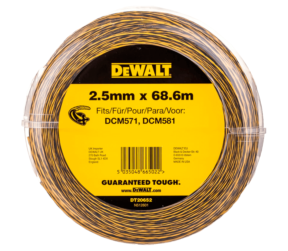 Леска для триммера DEWALT DT20652 2.5мм 68600мм photo