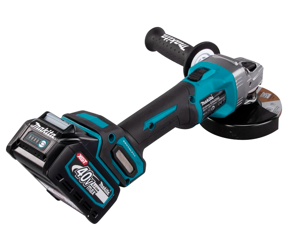Угловая шлифмашина аккумуляторная MAKITA GA005GM201 125мм 40В 4Ач photo 4