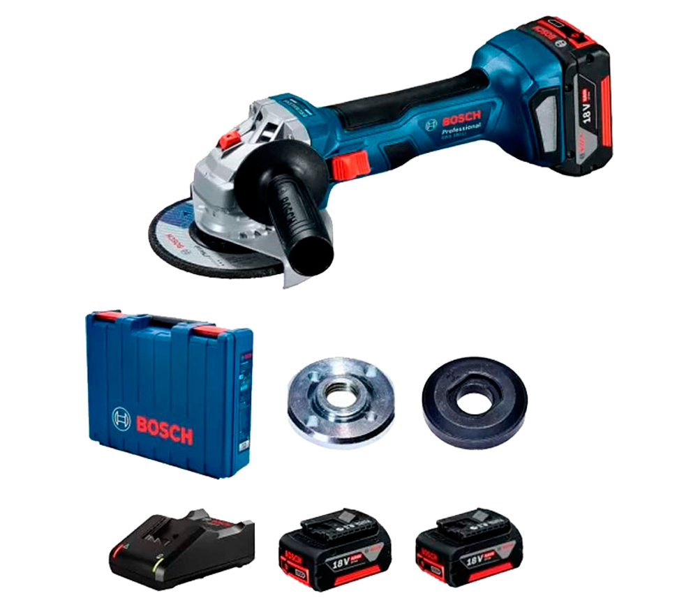 Угловая шлифмашина аккумуляторная BOSCH 06019H9021 125мм 18В 4Ач photo 2