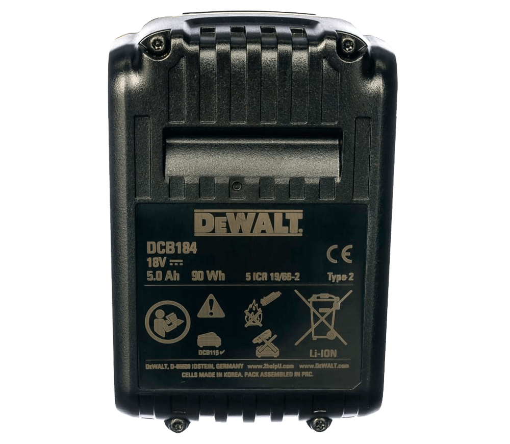 Аккумулятор DEWALT XR Li-Ion DCB184 Слайдер 18В 5Ач photo 3