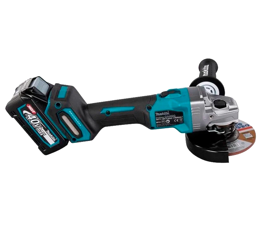 Угловая шлифмашина аккумуляторная MAKITA GA005GM201 125мм 40В 4Ач photo 0