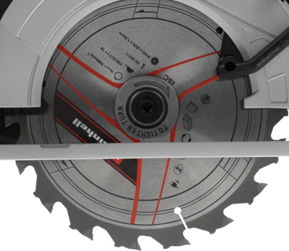 Дисковая пила аккумуляторная (без аккумуляторов) EINHELL TE-CS 18/165-1Li SOLO PXC 165мм 18В photo 6