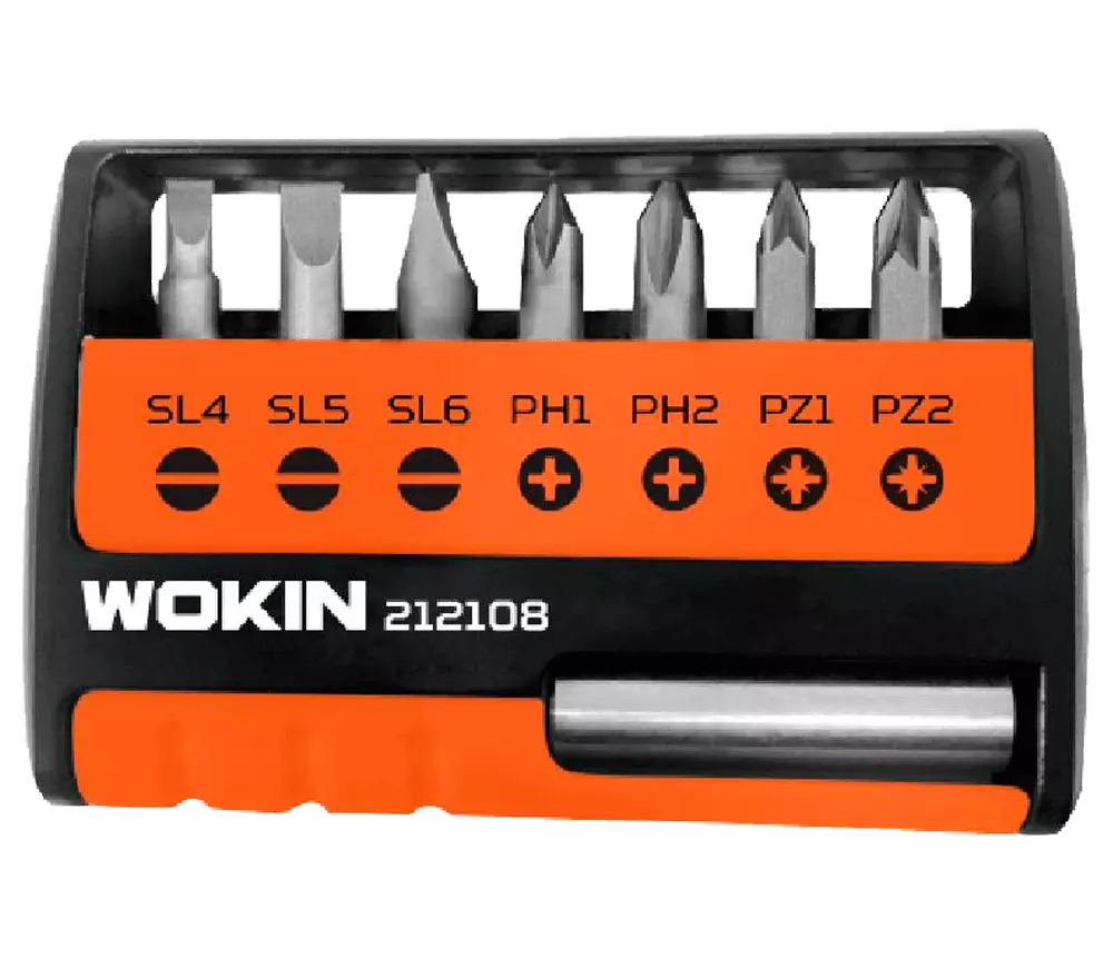Набор 7 бит WOKIN 212108 SL/PH/PZ 25/60мм photo