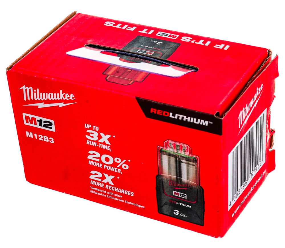 Аккумулятор MILWAUKEE M12B3 Слайдер 12В 3Ач photo 3