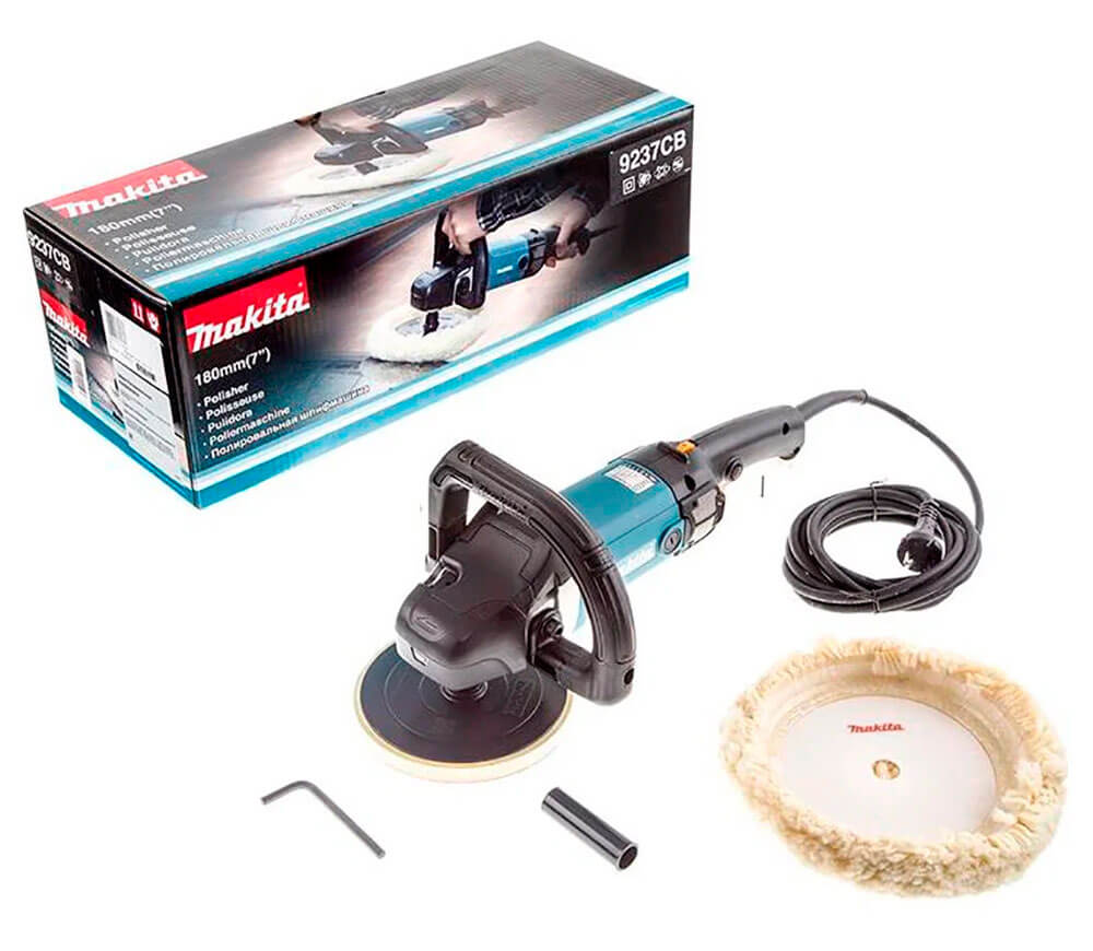 Шлифмашина  полировальная MAKITA 9237CB 1200вт 180мм photo 7