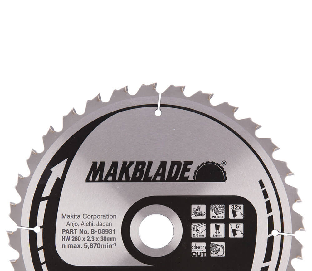 Пильный диск MAKITA B-08931 260мм 32T photo 0