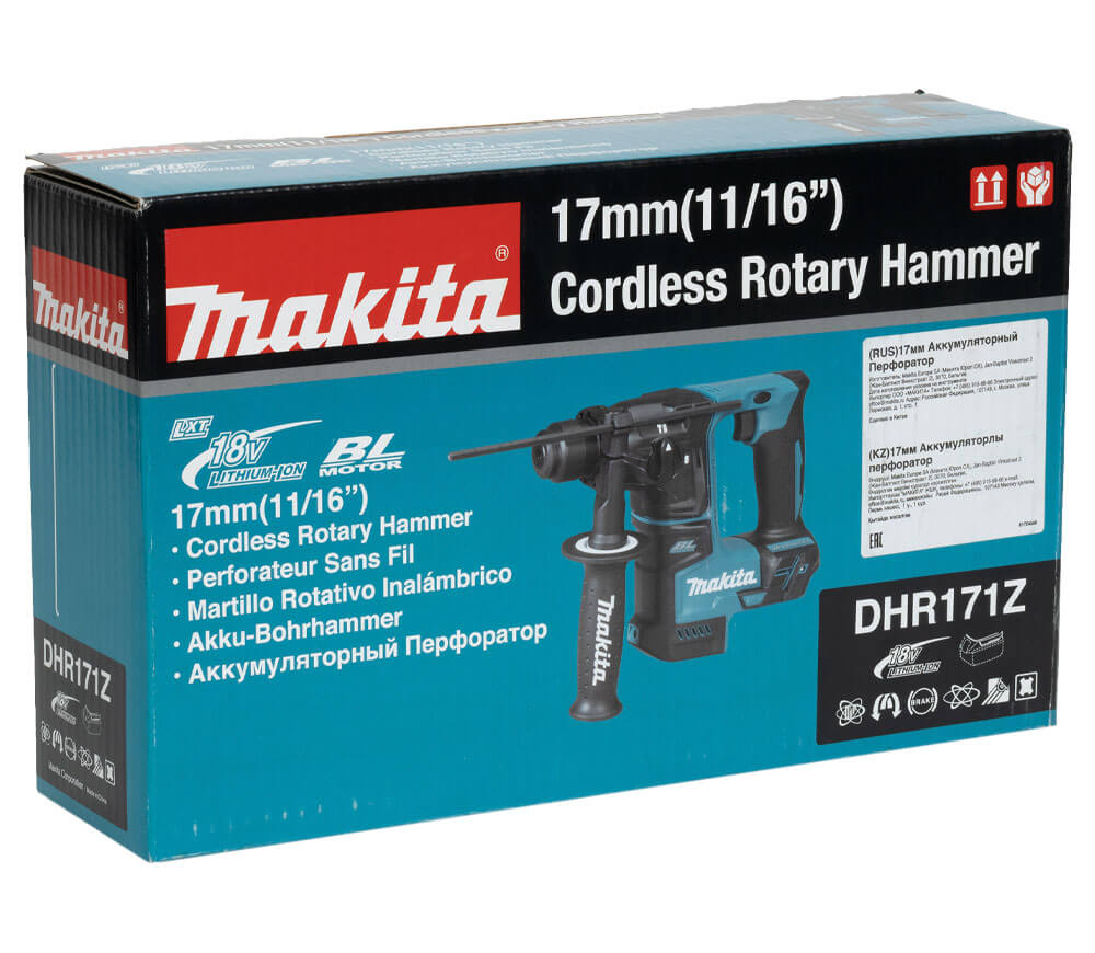 Перфоратор аккумуляторный (без аккумуляторов) MAKITA DHR171Z 1.2Дж 18В photo 11