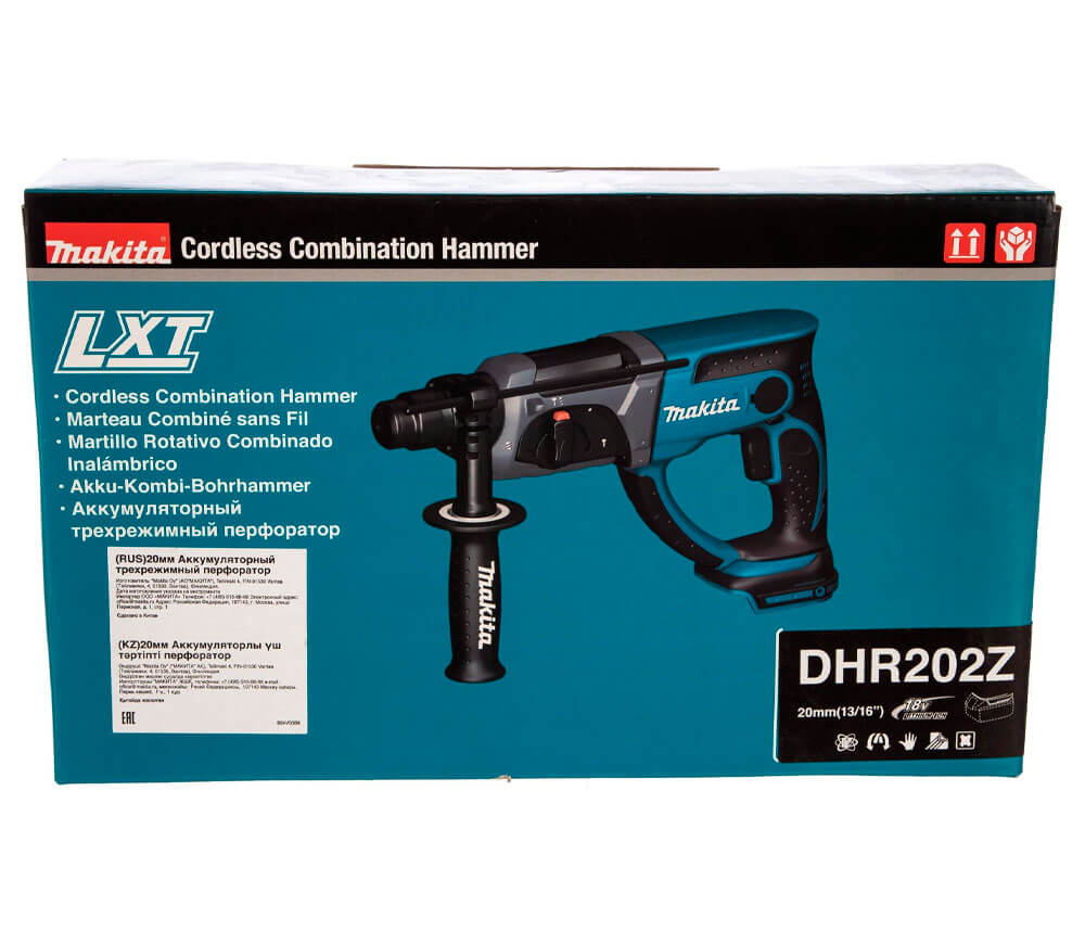 Перфоратор аккумуляторный (без аккумуляторов) MAKITA DHR202Z 1.9Дж 18В photo 8