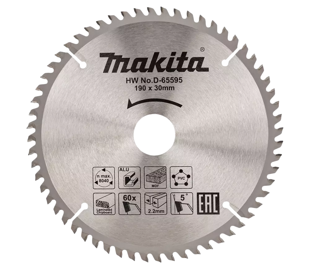 Пильный диск MAKITA D-65595 190мм 60T photo
