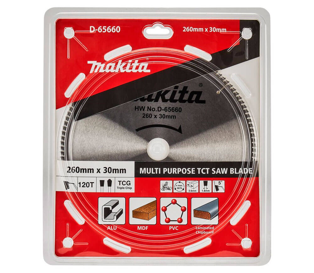 Disc pentru fierastrau electric MAKITA D-65660 260mm 120T photo 1