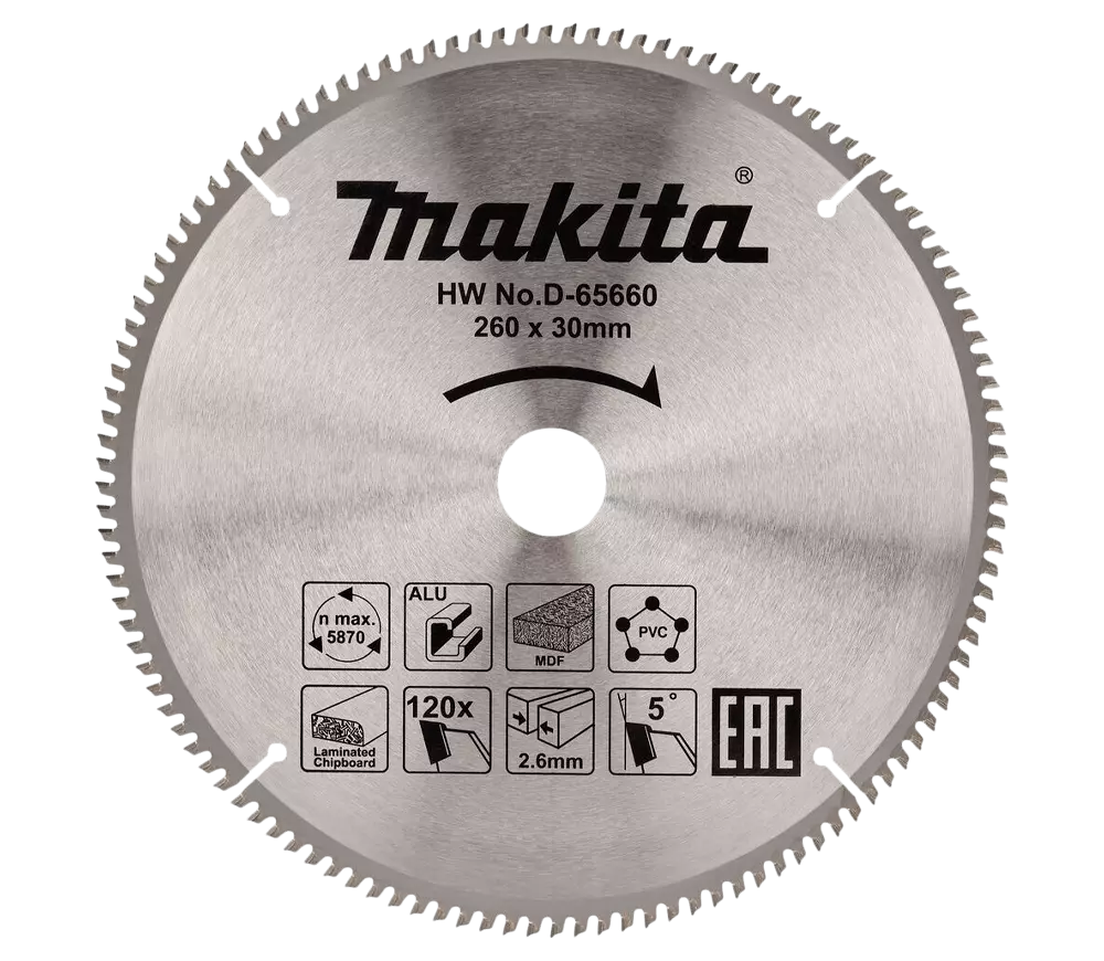 Пильный диск MAKITA D-65660 260мм 120T photo