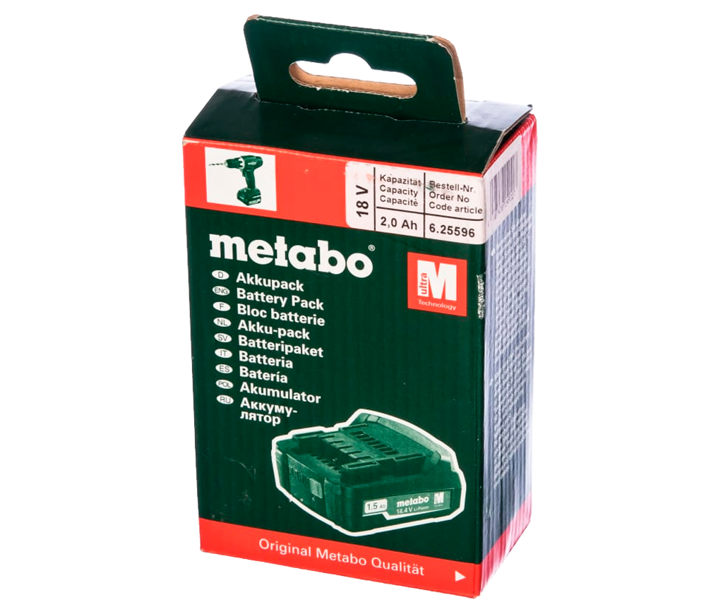 Аккумулятор METABO Li-Power 625596000 Слайдер 18В 2Ач photo 3