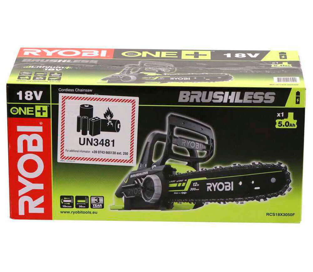 Цепная пила аккумуляторная RYOBI RCS18X30-50F 300мм 18В 5Ач photo 7