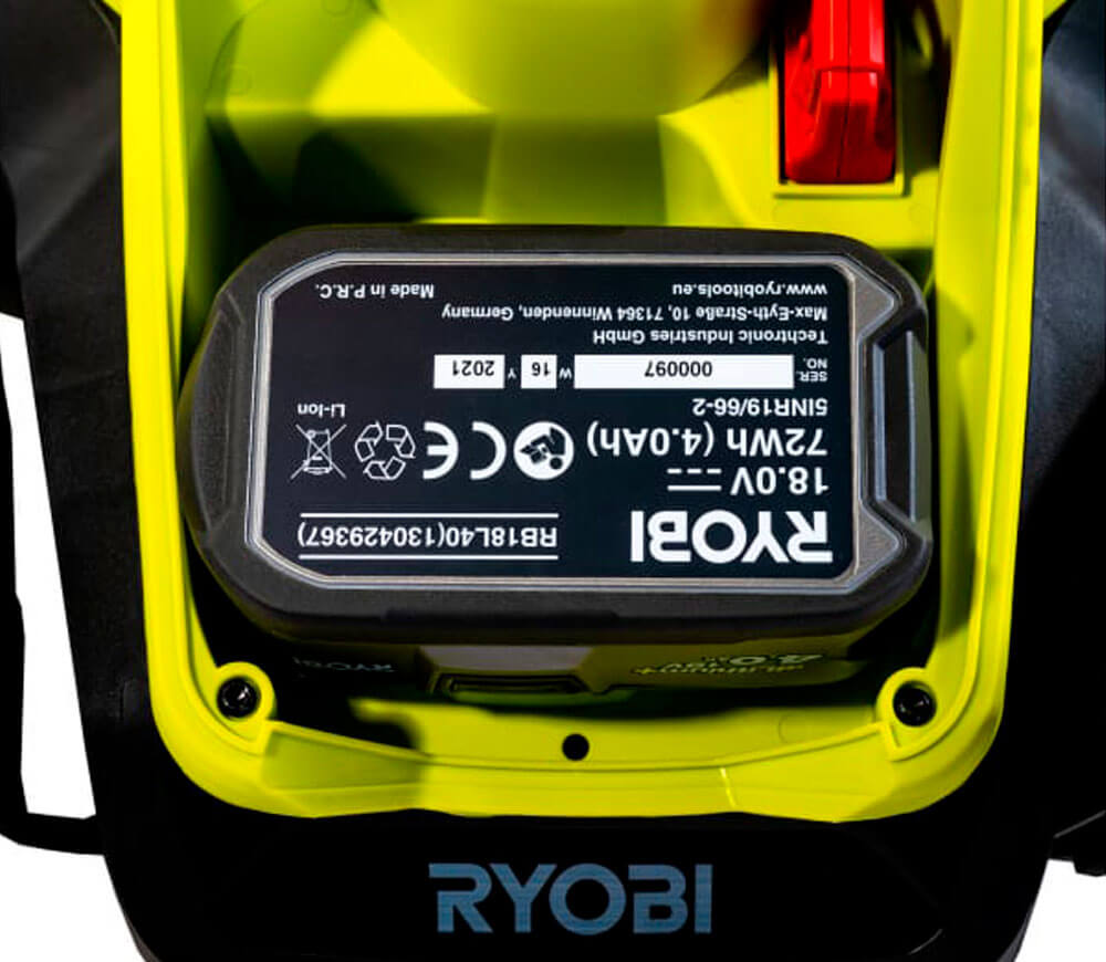 Газонокосилка аккумуляторная RYOBI RLM18X33B40 330мм 18В 4Ач photo 8