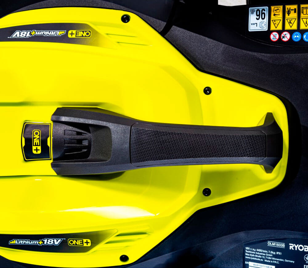 Газонокосилка аккумуляторная RYOBI RLM18X33B40 330мм 18В 4Ач photo 9
