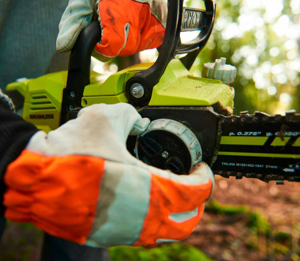 Цепная пила аккумуляторная RYOBI RY36CSX35A-150 350мм 18В 5Ач photo 5