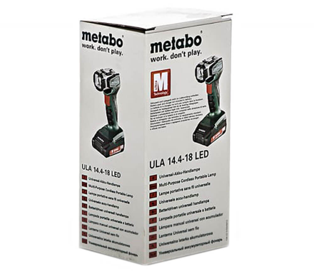Lanternă construcții cu acumulator (fără baterii) METABO ULA 14.4-18 LED 280lm 14.4/18V photo 4