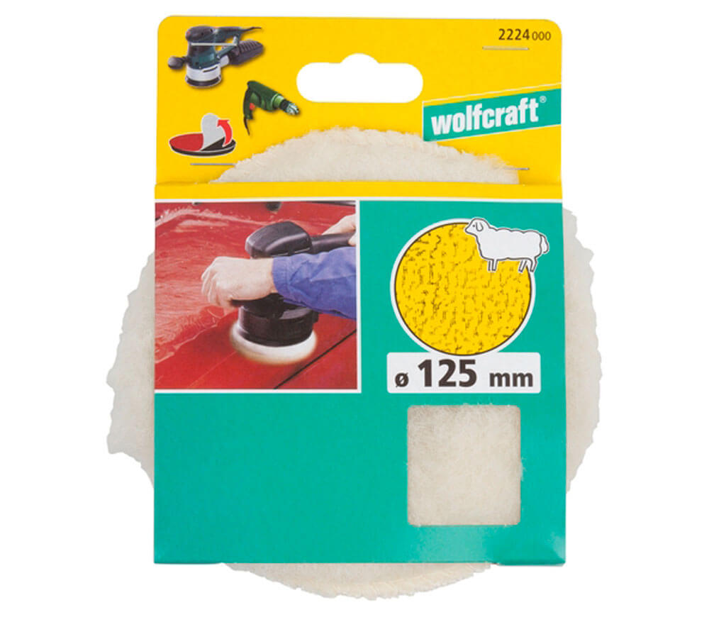 Полировальная шапка из овчины Wolfcraft 2224000 125мм photo 1