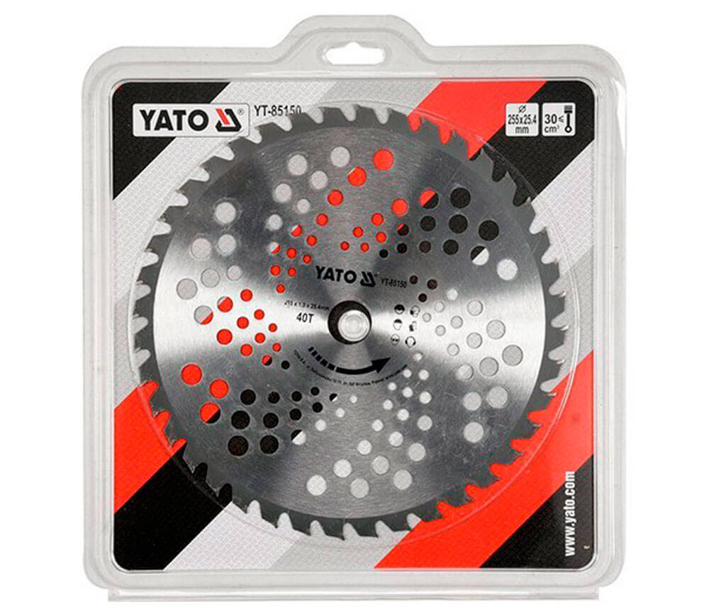 Нож для триммера YATO YT85150 255мм photo 0