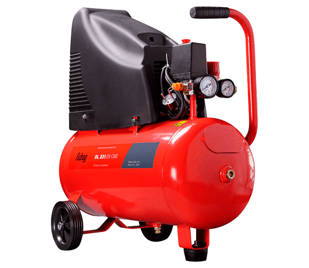 Безмасляный компрессор FUBAG OL231/24CM2 230л/мин 24л photo 0