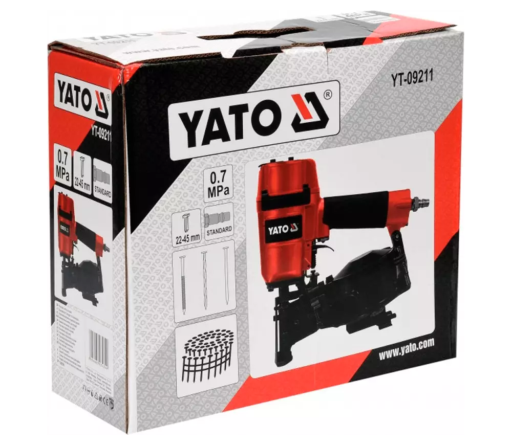 Пневматический степлер YATO YT09211 57мм 7бар photo 1