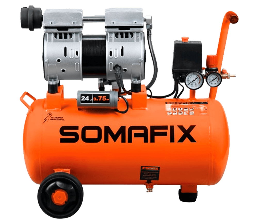 Безмасляный компрессор SOMAFIX SFX8577 120л/мин 24л photo