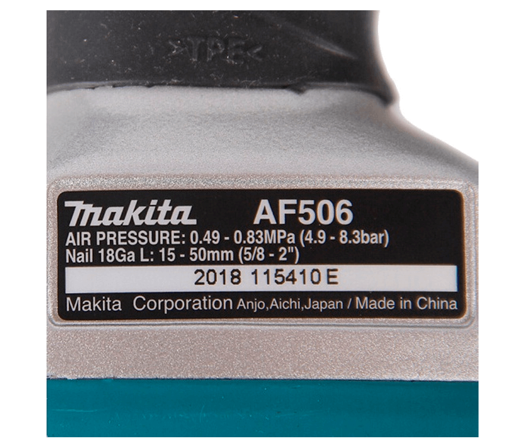 Пневматический степлер MAKITA AF506 50мм 8бар photo 2