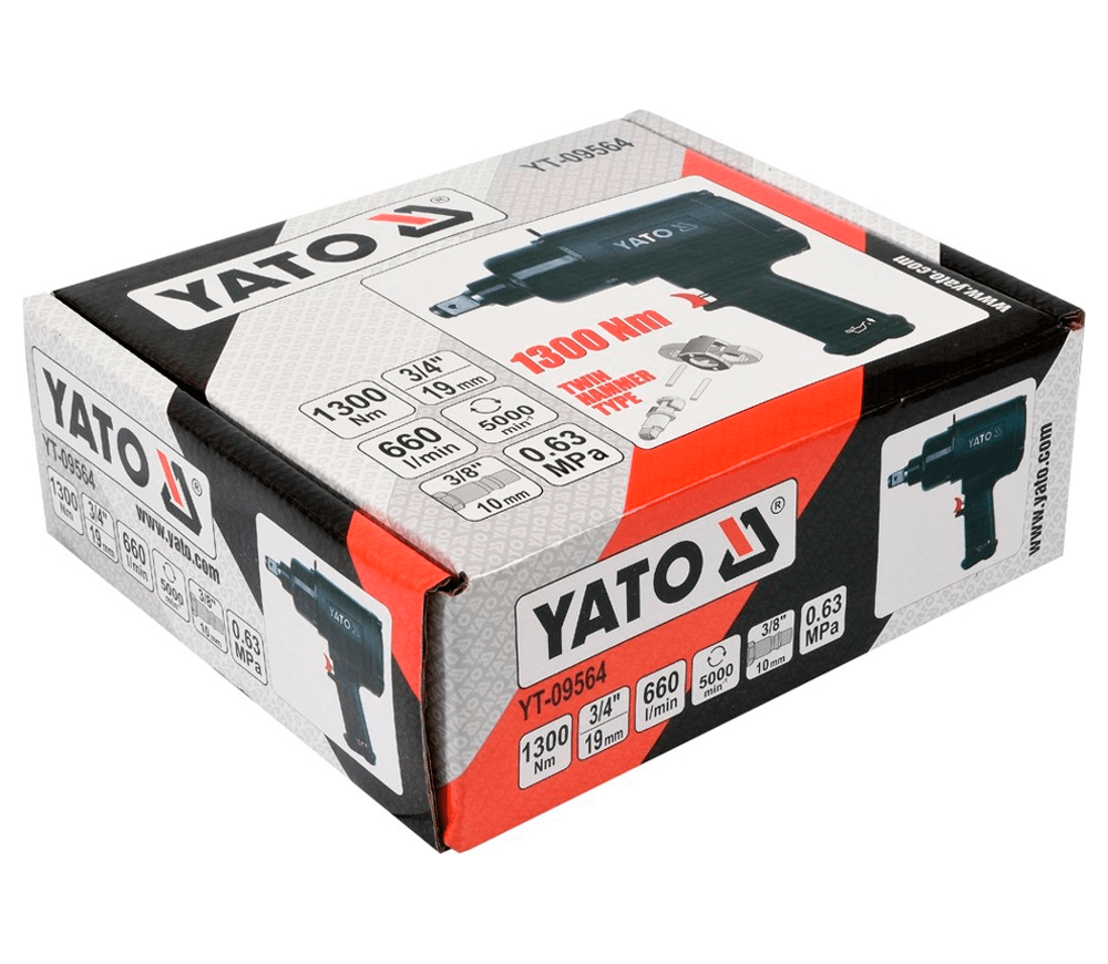 Пневматический ударный гайковерт YATO YT09564 1300Нм 5000об/мин photo 1
