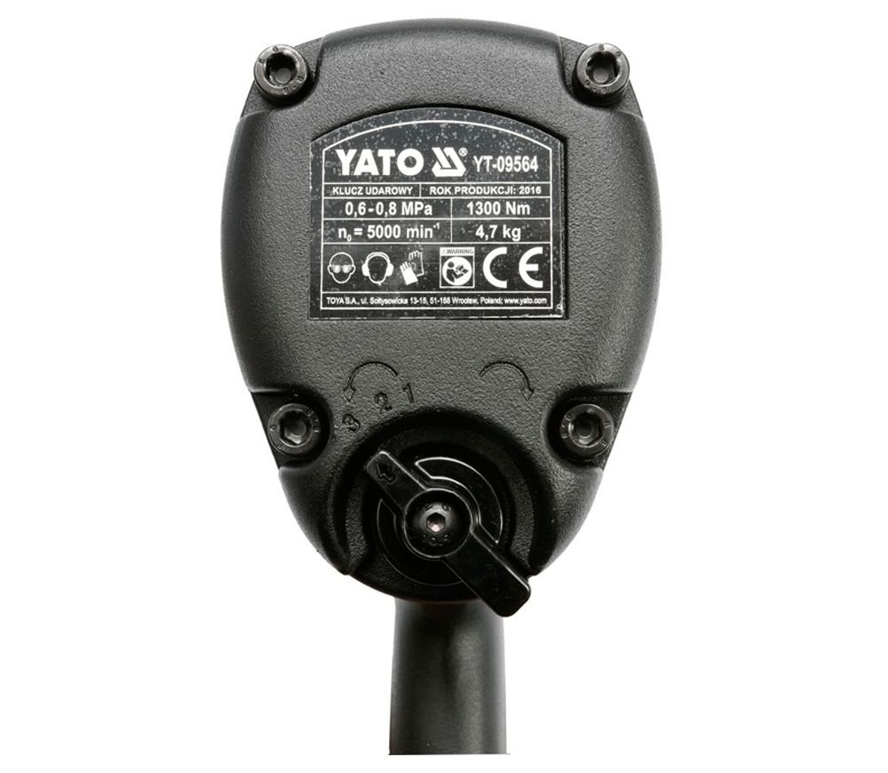 Пневматический ударный гайковерт YATO YT09564 1300Нм 5000об/мин photo 2