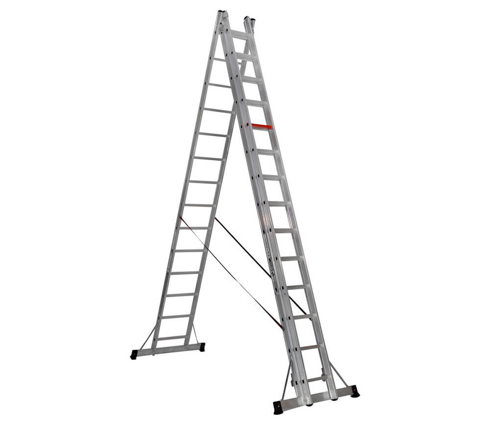 Лестница трехсекционная CAGSAN TS205 8.6m 150kg photo 1